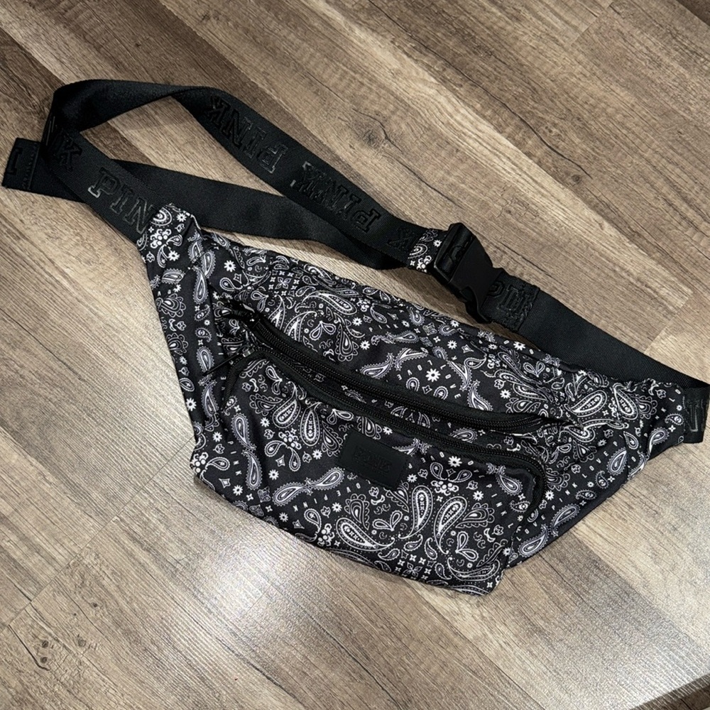 Victoria’s Secret PINK belt bag / Fanny pack - paisley pattern.